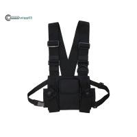 ราคา วิทยุ Walkie Talkie 3 Pocket Chest Pack กระเป๋าสําหรับ Motorola Kenwood Front Pack เสื้อกั๊กกระเป๋าพกพา (27713950792)