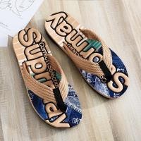 ราคา Flip Flops ผู้ชายฤดูร้อนสวมใส่ด้านนอกอินเทรนด์ Anti Slip สวมใส่รองเท้าแตะผู้ชายสบายๆชายหาดกลางแจ้งเวียดนาม Flip Flo (44278984764)