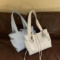ราคา สไตล์เกาหลี Star Flash Diamond Canvas Tote Bag ความจุขนาดใหญ่หนึ่งไหล่แบบพกพา Commuter Casual Bag หญิง All Match สไตล์ 39ST (54957040121)