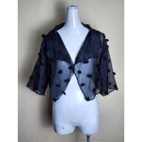 ราคา เสื้อคลุมผ้าออร์แกนซ่าซีทรู สีดำ (56506495500)