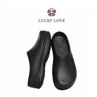 ราคา Lucky Love แฟชั่นสำหรับผู้หญิง ลายอุ้งเท้าแมวน่ารัก พื้นหนา กันลื่น รองเท้าหุ้มปลายเท้า (48654434985)