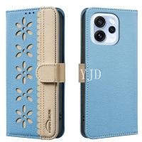 ราคา สําหรับ OPPO Reno15 F Reno15F สีปิดกั้นดอกไม้เล็กๆหนังช่องเสียบการ์ด Anti Drop เคสโทรศัพท์ (50304347443)