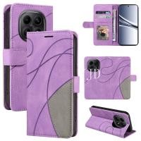 ราคา สําหรับ Redmi หมายเหตุ 15 Pro Note15Pro สองสี Splice หนังช่องใส่การ์ดสายคล้องมือ Anti Drop เคสโทรศัพท์ (56605822542)