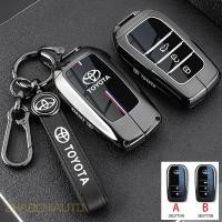ราคา ฝาครอบกุญแจโลหะกรณีกุญแจรีโมท Fob ฝาครอบพวงกุญแจสําหรับ Toyota Wildlander Rav4 Prado Levin Avalon Fortuner Yaris Camry (44704628439)