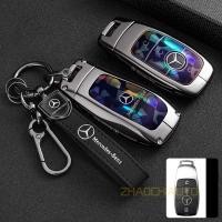 ราคา ฝาครอบกุญแจรีโมทโลหะ Key Fob Shell พวงกุญแจสําหรับ Mercedes Benz ECS GLC Class E200 E400 E63 W213 S550 S560 C260 A200 (26939731114)