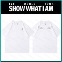 ราคา เสื้อยืดทัวร์คอนцерт IVE SHOW WHAT I AM ออกแบบโดย Yujin Gaeul Wonyoung เสื้อแขนสั้น (55706419335)