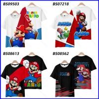 ราคา เสื้อยืดอนิเมะ Super Mario Bros แขนสั้น Unisex ลายกราฟิก 3D Luigi ไซส์พลาस (48457417967)