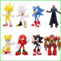ราคา Yb 8pcs Sonic the Hedgehog Action Figure Tails Amy Rose Knuckles the Echidna Shadow the Hedgehog ตุ๊กตาของเล่น (28356489549)