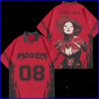 ราคา เสื้อพอลโอ Unisex ลาย Lady Gaga Mayhem Abracadabra สไตล์เทรนดี้ สำหรับฤดูร้อน (54157491585)