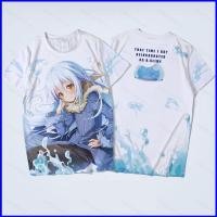 ราคา เสื้อยืดอนิเมะ Rimuru Tempest ไซส์พิเศษ อุนisex แขนสั้น HB2 (46707577631)