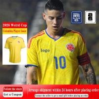 ราคา ปัญหาผู้เล่น เสื้อฟุตบอลโคลอมเบีย รุ่นผู้เล่นฤดูกาล 2026 27 เสื้อฟุตบอลยูฟ่า ฟุตบอลโลก 2026 แบบบ้าน สำหรับทีมชาติโคลอมเบีย ฉบับผู้เล่น ชุดฟุตบอลชายและหญิง 7 หลุยส์ ดิเอซ เลขที่ 10 จ โรดริเกซ เสื้อฟุตบ