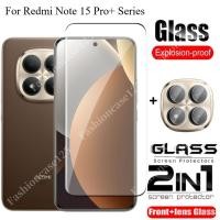 ราคา 2in1 Redmiหมายเหตุ15 Pro โค้งฟิล์มกระจกนิรภัยป้องกันหน้าจอสําหรับXiaomi Redmiหมายเหตุ15 Pro 15Pro Note15 5G 4G 2026กระจกนิรภัยคลุมทั้งหมดฟิล์มด้านหน้ากลับเลนส์ (43778079374)