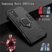 ราคา เคสโทรศัพท์เPhone Stand Ring Case for Samsung Galaxy Note 20 Ultra S20 Note 10 Plus Note9 S20Ultra Note20Ultra Phone Case Hard Armor Shockproof Casing Soft New Back Cover Ironman Car Holder Magnetic K