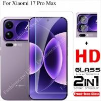 ราคา 2in1 Xiaomi 17 Pro Max ป้องกันหน้าจอกระจกนิรภัยสําหรับ Xiaomi Mi 17 Pro Max Xiaomi 17 17Pro 5G 2025 ฟิล์มด้านหน้ากลับเลนส์ 9H ความแข็งโปร่งใสทั้งหมด Anti (48053956960)