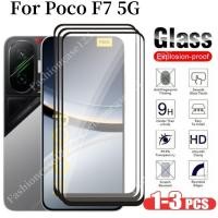 ราคา 1 3Pcs POCO F7 5Gป้องกันหน้าจอสําหรับXiaomi Mi POCO F7 PocoF7 5G 2025 คลุมทั้งหมดกระจกนิรภัยใสฟิล์มHDป้องกันกระจกAnti Scratch 9Hความแข็ง (42605580046)