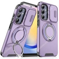 ราคา Samsung Galaxy S24 FE 5G 2024 ปลอกกันกระแทกเกราะสไลด์ปลอกแม่เหล็กสําหรับ Samsung Galaxy S24 FE Samsung Galaxy S23FE S24FE 5G 2024 แหวนขาตั้งโทรศัพท์ฝาหลัง (28763317754)