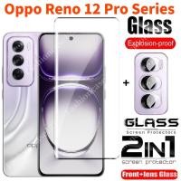 ราคา 2in1 Oppo Reno 12 Pro Reno12 5G 2024 หน้าจอโค้งป้องกันฟิล์มสําหรับ Oppo Reno 12 Reno12Pro OppoReno12 Pro 12Pro Reno 12F 5G 4G 2024 คลุมทั้งหมดกระจกนิรภัยด้านหน้าฟิล์มกลับเลนส์ (28604481224)