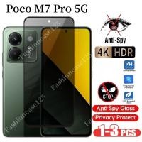 ราคา 1 3pcs Poco M7 Pro 5Gกระจกนิรภัยส่วนตัวสําหรับXiaomi Mi Poco M7Pro 5G 2025 Anti Spyคลุมทั้งหมดป้องกันหน้าจอAnti Peekความเป็นส่วนตัวฟิล์มป้องกันกระจกAnti Scratch 9Hความแข็ง (28483212124)