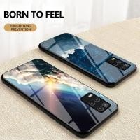 ราคา เคสโทรศัพท์กระจกคู่ทาสีFor OPPO A54 4G A74 5G 4G Galaxy Starry Sky Case Tempered Glass Soft Silicone Frame Hard marble Phone Cover TPU Soft edge Phone Case (8556493333)