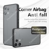 ราคา Nothing Phone 3a Lite สําหรับ Nothing Phone 3a Lite 5G Phone Casing Matte Clear Back Cover อะคริลิคกันกระแทกกันชน Soft TPU Edge Invisible Air Bags Matte Texture (52453119395)