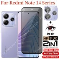 ราคา 2in1 Redmiหมายเหตุ14 5G 4Gกระจกนิรภัยส่วนตัวAnti Spyคลุมทั้งหมดป้องกันหน้าจอAnti Peekฟิล์มความเป็นส่วนตัวสําหรับXiaomi Redmiหมายเหตุ14 Note14 4G 5G 2025 Anti Scratch 9Hความแข็ง (29523001848)