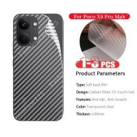 ราคา สําหรับ Poco X8 Pro Max กลับฟิล์มคาร์บอนไฟเบอร์สําหรับ Xiaomi Mi Poco X8 Pro Max PocoX8 X8Pro Soft Film Protector ใสคลุมทั้งหมดป้องกันหน้าจอสติกเกอร์ (47807521884)