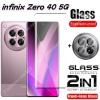 ราคา 2in1 Infinix Zero 40 5G 4G 2024 โค้งฟิล์มกระจกนิรภัยป้องกันหน้าจอสําหรับ Infinix Zero 40 30 5G 4G Zero40 Zero30 2024 กระจกนิรภัยคลุมทั้งหมดฟิล์มด้านหน้ากลับเลนส์ (26060677275)