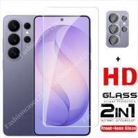 ราคา 2in1 สําหรับ Samsung S26 Ultra Screen Protector กระจกนิรภัยสําหรับ Samsung Galaxy S26 Ultra Plus S26 S26U S26Ultra 5G ด้านหน้าฟิล์มกลับเลนส์ 9H ความแข็งโปร่งใสทั้งหมด Anti (46307383659)