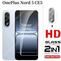 ราคา 2in1 OnePlus Nord 5 CE5 ป้องกันหน้าจอกระจกนิรภัยสําหรับ OnePlus Nord 5 CE5 CE 5 Nord5 5G 2025 ฟิล์มด้านหน้ากลับเลนส์ 9H ความแข็งโปร่งใสทั้งหมดป้องกัน (44208676957)