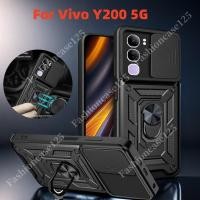 ราคา Vivo Y200 5G 2024 เกราะกันกระแทกสําหรับ Vivo Y200 VivoY200 Y200 200Y Y 200 4G 5G 2024 Push ดึงกล้องปกป้องเคสโทรศัพท์รถแม่เหล็กผู้ถือแหวนกันกระแทกปกหลัง (26115758564)