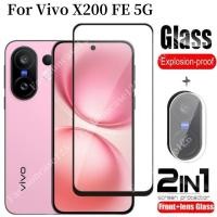 ราคา 2in1 สําหรับ Vivo X200 FE 5G ป้องกันหน้าจอฟิล์มโปร่งใสโทรศัพท์ป้องกันหน้าจอสําหรับ Vivo X200 FE 5G X200FE 2025 กระจกนิรภัยเลนส์กล้อง (42907011559)