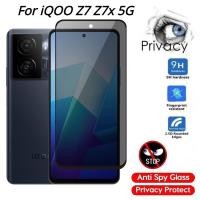 ราคา ฟิล์มกระจกนิรภัยกันรอยหน้าจอ กันแอบมอง กันรอยขีดข่วน สําหรับ iQOO Z7 Z7x 5G iq00 2023 (19979442784)
