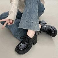 ราคา รองเท้าโลลิต้าสไตล์วิทยาคัทสำหรับผู้หญิง สีดำ มีพื้นและส้นหนา ไซส์เล็ก (53704991337)