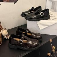 ราคา รองเท้าส้นเตี้ยสไตล์อ็อกซ์ฟอร์ดสีดำ น้ำตาล สำหรับนักเรียน ทำจากหนัง (52257425433)