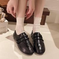 ราคา รองเท้าผ้าใบสีขาวVelcro สำหรับผู้หญิง สไตล์ญี่ปุ่นและเกาหลี โทนสีดำและน้ำตาล เหมาะกับทุกการแมตช์แบบเรโทร (47154768440)