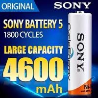 ราคา SONY ถ่านชาร์จ AA 4600 mAh และ AAA 4300 mAh NIMH 1 2V Rechargeable Battery AA4600 AAA4300 (53607522373)
