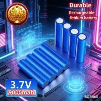 ราคา ถ่านชาร์จ แบตเตอรี่ 18650 Li ion 3 7V 9000mAh แบตเตอรี่ลิเธียม หัวแบน ถ่านชาร์จคุณภาพสูง แบตเตอรี่Panasonic Battery (52757009861)