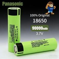 ราคา ถ่านชาร์จPanasonic แบตเตอรี่ 18650 3 7V 3400mAh ถ่านโซล่าเซล แบตเตอรี่ลิเธียม หัวแบน ถ่านชาร์จคุณภาพสูง Li ion Battery (47407024151)