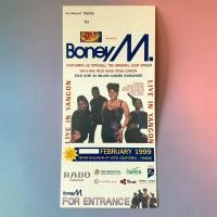 ราคา พร้อมส่ง บัตรคอนเสิร์ต ของแท้ Boney M Live in Yangon 1999 (27573647502)