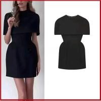 ราคา ชุดเดรสสั้นคอกลมสำหรับผู้หญิง ดีไซน์เรียบหรู เหมาะสำหรับฤดูหนาว (52506845646)