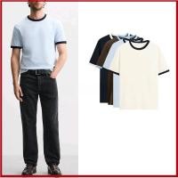 ราคา เสื้อยืดแขนสั้นคอกลมนูนสำหรับผู้ชาย แบบแฟชันหน้าร้อน (57057153793)
