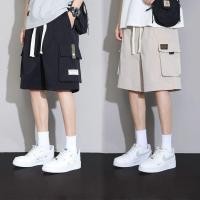 ราคา กางเกงขาสั้นผู้ชายเอวยางยืดระบายอากาศได้ดีสวมใส่สบายมีเชือกผูกน้ําหนักเบาเหมาะกับการวิ่ง (44707199153)