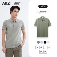 ราคา AIIZ เสื้อโปโลผู้ชายแขนสั้นสีพื้น AIIZ Men s Polo Shirt (47801812146)
