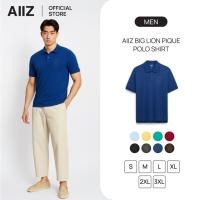ราคา AIIZ เสื้อโปโลผู้ชายผ้าปิเก้โลโก้สิงห์ AIIZ Men s Big Lion Pique Polo Shirt (46951729774)