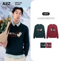 ราคา AIIZ เสื้อสเวตเตอร์ผู้ชายคอกลมแขนยาวทอกราฟิก AIIZ Men s A Logo Sweater (47852095681)