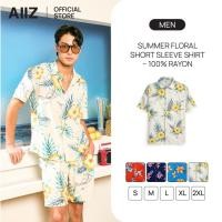 ราคา AIIZ Songkran Traveler เสื้อเชิ้ตลายดอกผู้ชาย แขนสั้น ผ้าเรยอน 100 (49856302808)