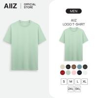 ราคา AIIZ เสื้อยืดสีพื้นคอกลม โลโก้ AIIZ ผ้าคอตตอน AIIZ Men s AIIZ Logo T Shirt Cotton (53301866461)