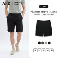 ราคา AIIZ กางเกงชิโน่ขาสั้นผู้ชายเอวยางยืดผ้าโพลีเอสเตอร์ (55951786806)