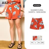 ราคา AIIZ กางเกงขาสั้นลายดอกผู้หญิง ผ้าเรยอน 100 AIIZ Women s Songkran Traveler Floral Shorts 100 Rayon (53306352071)