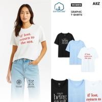 ราคา AIIZ Graphic T Shirt เสื้อยืดคอกลมผู้หญิง พิมพ์ลายกราฟิก (51401927314)